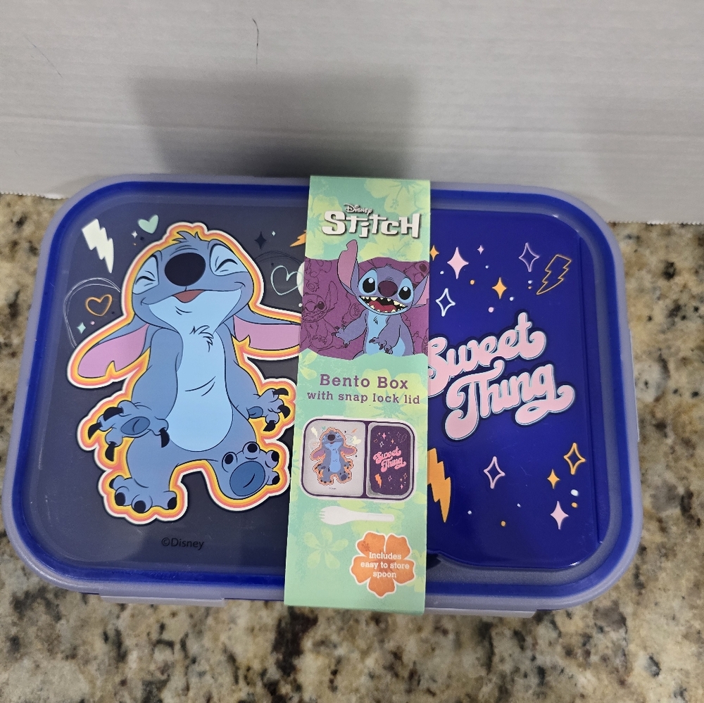 Disney Stitch Blue Bento Box